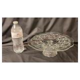 Moon & Stars Clear Glass 11' Cake Stand