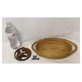 Hummingbird Cut-Outs & Sweet Grass Tray Basket