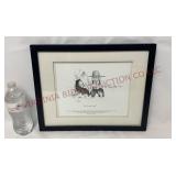 P Buckley Moss 'He Loves Me' Lithograph - Repro