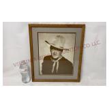 Vintage John Wayne Framed Print - 16'x18.5'
