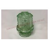 Vintage Indiana Glass Stars & Bars Fairy Lamp