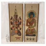 MCM Buddha & Shiva Gravel Pebble Textured Wall Art