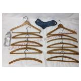 Wooden Advertising Clothes Hangers & NOS Socks