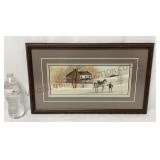 P Buckley Moss Farmer's Ride Signed #ed Lithograph