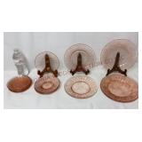 1930s Jeannette Floral Pink Depression Glass