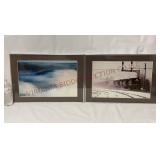 Railroad Bridge & Train Framed Photographic Prints