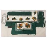 Vintage Christmas Tablecloth & Matching Runner