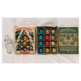 Vintage Shiny Brite Mercury Glass Ball Ornaments
