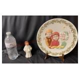 Vintage Choir Girl Figurine & Holland Mold Plate