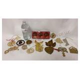 Vintage Brass & Metal Christmas Ornaments
