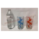 Mid Century Federal Glass Gazelle Highball Glasses