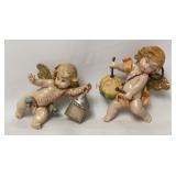 Fontanini Depose Italy Angel Cherub Ornaments - 2