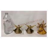 Vintage Koestel Wax Face Angel Ornaments - 3