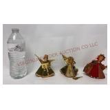 Vintage Koestel Wax Face Angel Ornaments - 3