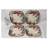 222 Fifth Joyful 11.75" Dinner Plates - 4