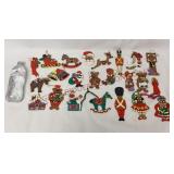 Hand Painted Flat Wooden Ornaments - 20+