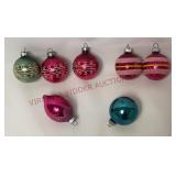 Vintage Mercury Glass Christmas Ornaments - 7