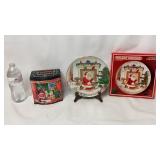 Vintage M&Ms Holiday Tin & Cookies for Santa Plate