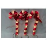 Vintage 20" Lighted Indoor / Outdoor Candy Canes