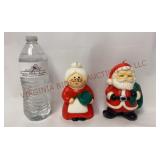 Vintage Santa & Mrs Claus 5.5" Candle Set