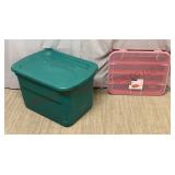 Sterilite Storage Tote & Ornament Box -No Dividers