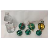 Satin Ball Push Pin & Decorated Ornaments - 6