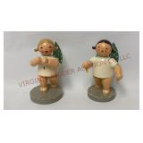 Wendt & Kuhn Erzgebirge Wooden Angel Figures