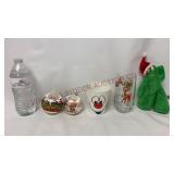 Vintage Character Ornaments, Cup, Glass & Plush