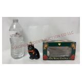 Old World Christmas Black Cat Glass Ornament