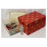 Glass Ball Ornaments & Storage Containers