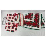 Granny Square Boots, Crochet Band & Lap Quilt