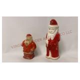Vtg Celluloid Bulb Cover & Irwin Plastics Santa