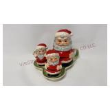 Vintage Goebel Santa Jam Pot, Salt & Pepper Set