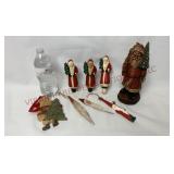Vintage Santa Figural Candles, Ornaments & Statue