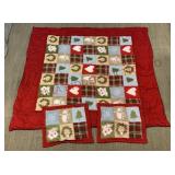 Holiday Quilt & Pillow Covers - See Desc