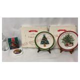 Hallmark Mini Plate Ornament & Christmas Plates