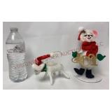 Annalee Cozy Christmas Donkey Ornament & Joy Mouse