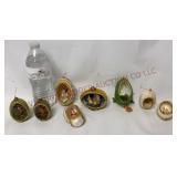Vintage Hand Made Diorama Egg Ornaments - 8