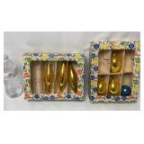 Vintage Czechoslovakia Teardrop Icicle Ornaments