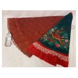 Vintage Christmas Lace Tablecloth & Tree Skirt