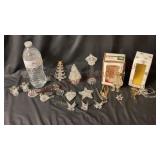 Vintage Spun Glass Christmas Tree Ornaments
