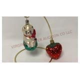 Czechoslovakia Mercury Glass Ornaments - 2