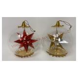 Vintage Resl Lenz Foil Star Ornaments - W Germany