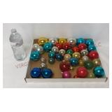 Vintage Glass Ball Ornaments - Assorted - 40+