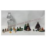 Vintage Mini Nativity Figures & Creche Mangers