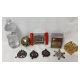 Brass, Silver Plate & Pewter Christmas Ornaments