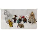 Vintage Felt Ornaments & Small Doll Ornament