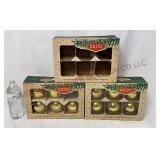 Vintage Shiny Brite 3.25" Gold Ornaments - 11
