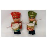 Vintage Japan Drummer Boy Felt Figures - 2