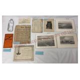 Late 1800s & Early 1900s Assorted Ephemera